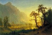 Albert Bierstadt Sunrise, Yosemite Valley USA oil painting artist